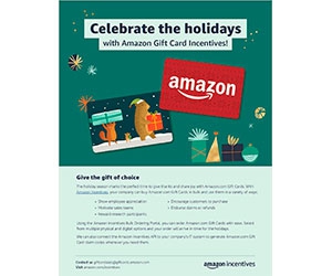 Free Guide: ”Celebrate the Holidays with Amazon Gift Card Incentives! (US)”