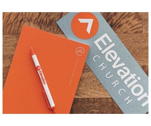 Free Elevation Church Pen, Journal, And Bumper Sticker