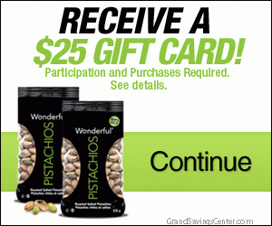 Free $25 to Spend on your Favorite Pistachios