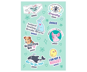 Free Animal Stickers From Peta