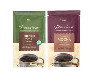 Free Teeccino Herbal Coffee x2 Sample Packs