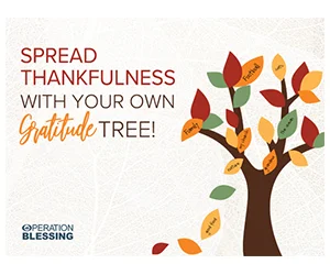 Free Gratitude Tree Poster