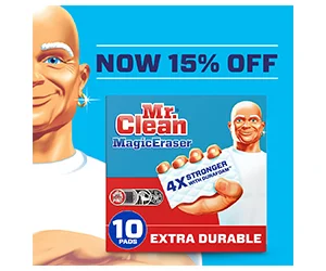 Save 15% on the top-rated Mr. Clean Magic Eraser