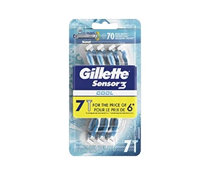 Free Gillette Sensor3 Cool Men's Disposable Razor