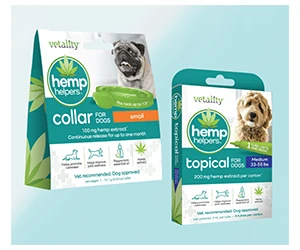 Free Hemp Helpers Dog Collars Or Topical Tubes From Vetality