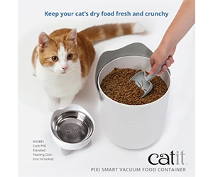 Free Catit PIXI Smart Vacuum Food Container