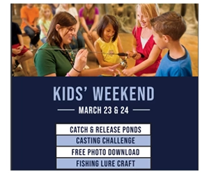 Free Kid's Fishing Weekend On March 23 & 24 At Cabela's