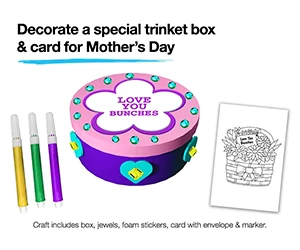 Free JCPenney Kids' Club Trinket Box & Card For Mother's Day On May 11th