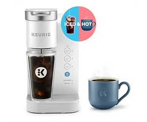 Keurig K-Iced Essentials White Iced and Hot Single-Serve K-Cup Pod Coffee Maker at Walmart Only $59 (reg $79)