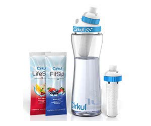 Free Cirkul Water Bottle, Lid And Flavor Cartridges