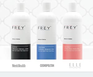 Free Frey Shampoo, Conditioner And Body Wash Sample Pack