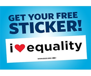 Free ”I Heart Equality” Sticker