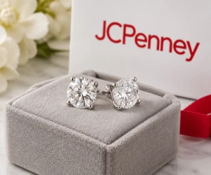 1 Ct. T.W. Lab-Grown Diamond Studs for $299 a Pair at JCPenney