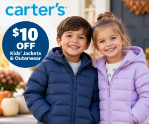 $10 Off Kids' Jackets & Outerwear at Carter's