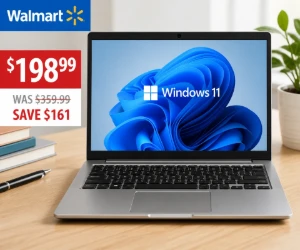 14.1-Inch Windows 11 Laptop for $198.99 at Walmart - Save $161