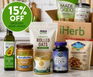15% Off Grocery Must-Haves at iHerb - Stock the Pantry for Less