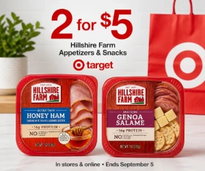 2 Hillshire Farm Appetizers & Snacks for $5 at Target - Quick Fridge Picks for Less