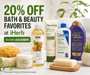 20% Off Bath & Beauty Favorites at iHerb
