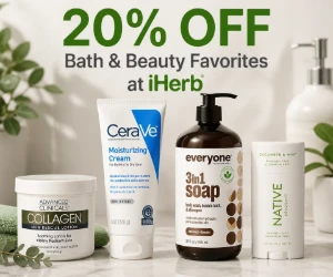 20% Off Bath & Beauty Favorites at iHerb - Everyday Care for Less