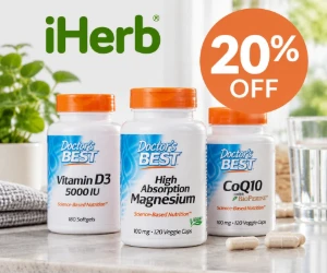 20% Off Doctor's Best Magnesium & More at iHerb With Code