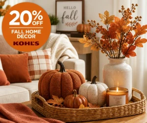 20% Off Fall Home Decor at Kohl’s - Seasonal Style Without a Full-Price Refresh