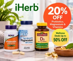 20% Off Probiotics, Magnesium & Vitamins, Wellness Deals Up to 50% Off & More - iHerb