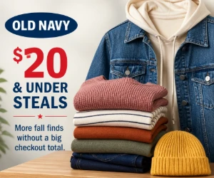 $20 & Under Steals at Old Navy - More Fall Finds Without a Big Checkout Total