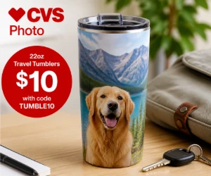 22oz Travel Tumblers for $10 at CVS Photo - Put a Favorite Photo on the Daily Coffee Run