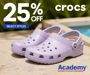25% Off Select Crocs Shoes at Academy Sports + Outdoors