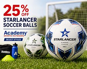 25% Off Starlancer Soccer Balls at Academy Sports + Outdoors