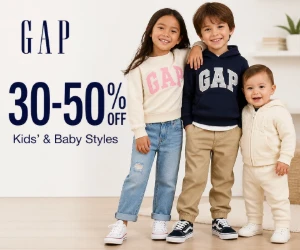 30-50% Off Kids’ & Baby Styles at Gap - Stock Up on Growing-Room Basics