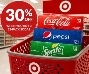 30% Off 12-Pack Sodas at Target When You Buy 3