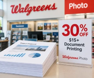 30% Off $15+ Document Printing at Walgreens Photo