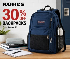 30% Off Backpacks at Kohl’s - Save Before the Old School Bag Gives Up Mid-Semester