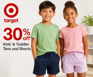 30% Off Kids' & Toddler Tees and Shorts at Target