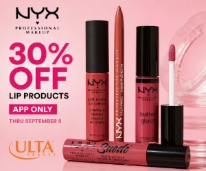 30% Off NYX Professional Makeup Lip Products at Ulta Beauty - App Only