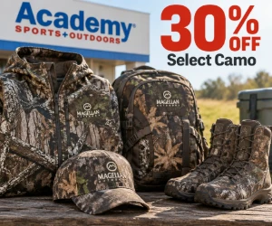 30% Off Select Camo at Academy Sports + Outdoors