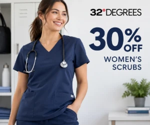 30% Off Women’s Scrubs at 32 Degrees