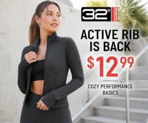 32 Degrees Active Rib Is Back for $12.99 - Cozy Performance Basics at a Better Price
