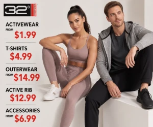 32 Degrees Deals: Activewear From $1.99, T-Shirts $4.99, Outerwear From $14.99 & More