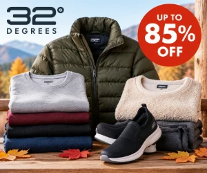 32 Degrees Fall Sale: Up to 85% Off, Baselayers $9.99, Outerwear From $14.99 & More