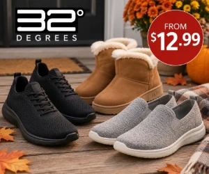 32 Degrees Footwear From $12.99 - Everyday Shoes at Easy Fall Prices