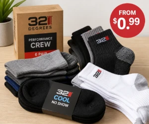 32 Degrees Socks From $0.99 - Probably the Cheapest Drawer Restock of the Week