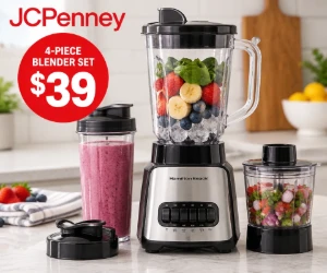 4-Piece Blender Set for Just $39 at JCPenney