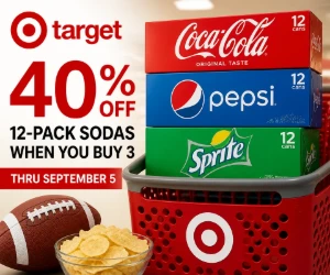 40% Off 12-Pack Sodas When You Buy 3 at Target - Game-Day Stock-Up
