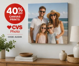 40% Off Canvas Prints at CVS Photo - Put Favorite Photos on the Wall for Less
