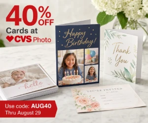 40% Off Cards at CVS Photo