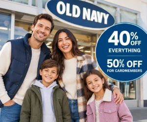 40% Off Everything + 50% Off for Cardmembers at Old Navy