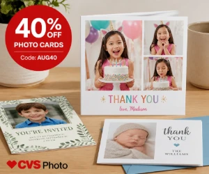 40% Off Photo Cards at CVS Photo - Save on Personalized Invitations and Announcements