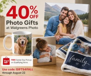 40% Off Photo Gifts at Walgreens Photo